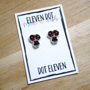 Halloween Calavera Unicorn Sugar Skull Earrings